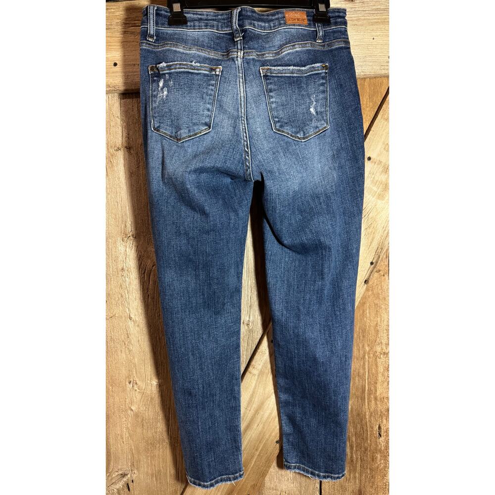 Judy Blue Jeans Los Angeles Slim Fit Distressed Blue Women's Size 9/29 - Picture 3 of 11
